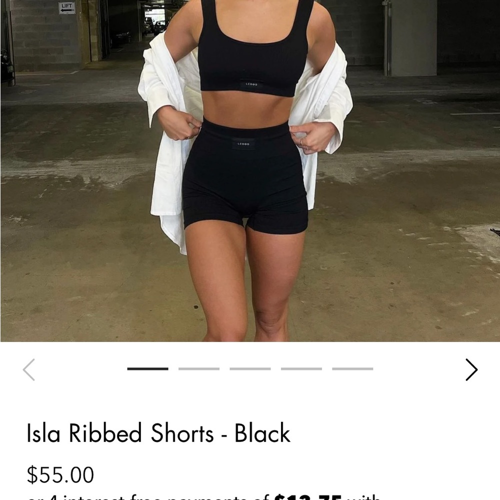 Lebod Ribbed Shorts - Picture 4 of 4